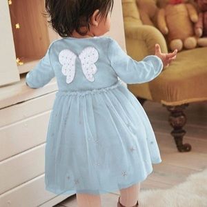 Baby Boden fairy wings velvet & tulle dress 18/24m